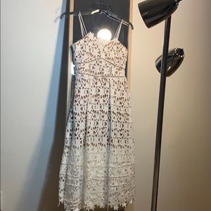White lace dress